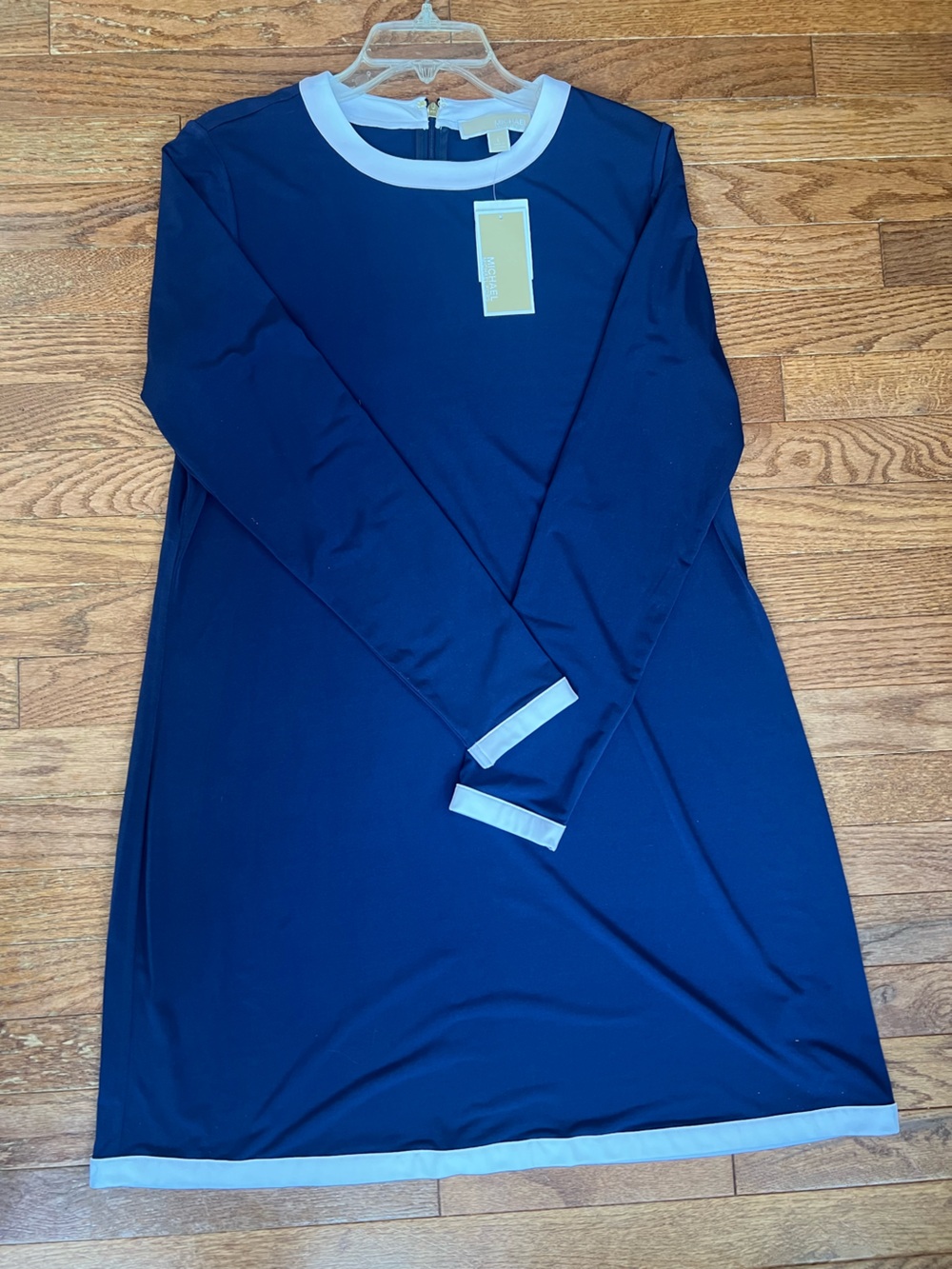 Michael Kors Navy Dress with white trim